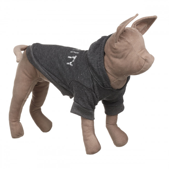 Осіннє весняне тонке худі для котів та кішок "Security", сіре, розмір XL