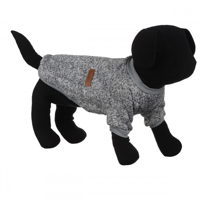 Осеннее-весенний джемпер для собак "Classic", серый, размер M