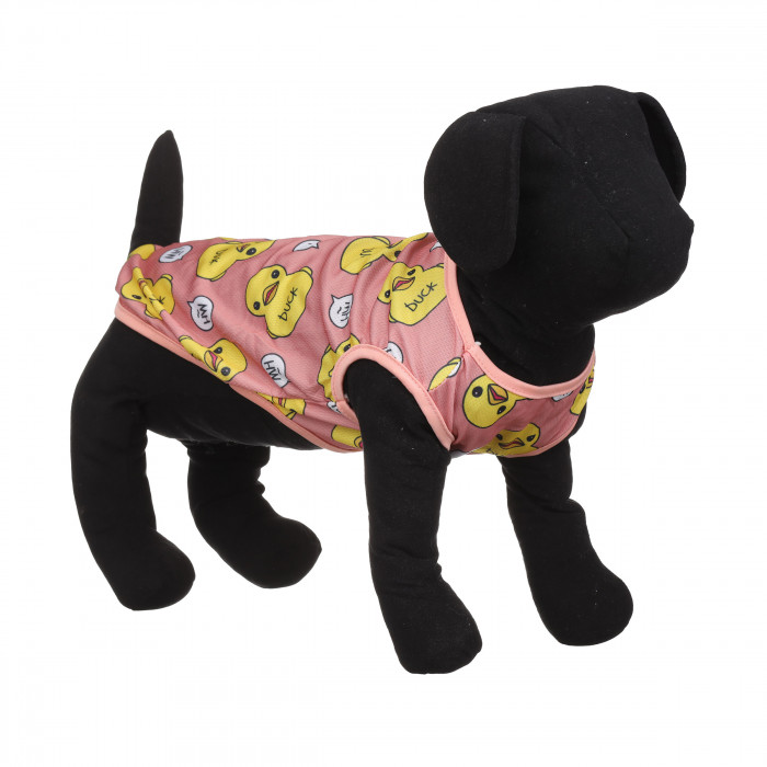 Літня майка для собак "Качки", рожевий, розмір S