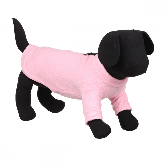Демісезонна кофта для собак з кільцем для повідця, рожева, розмір M