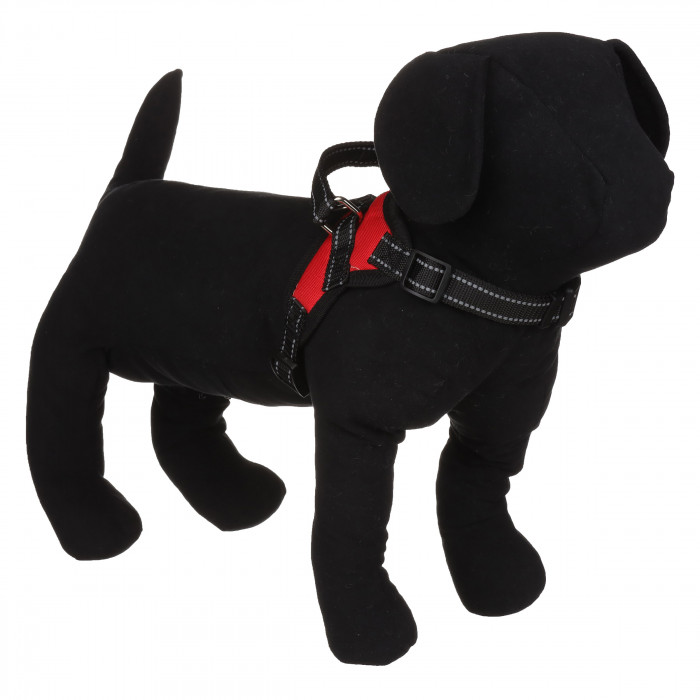 Світловідбивна шлейка для котів та кішок "Hunter", червона, розмір S