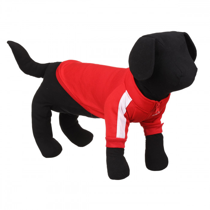 Демисезонная спортивная кофта на молнии для собак "Sport", красная, размер 3XL