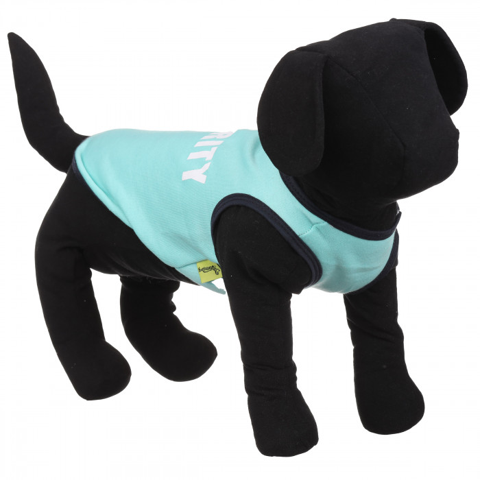 Тепла майка на флісі для собак "Security", блакитна, розмір S