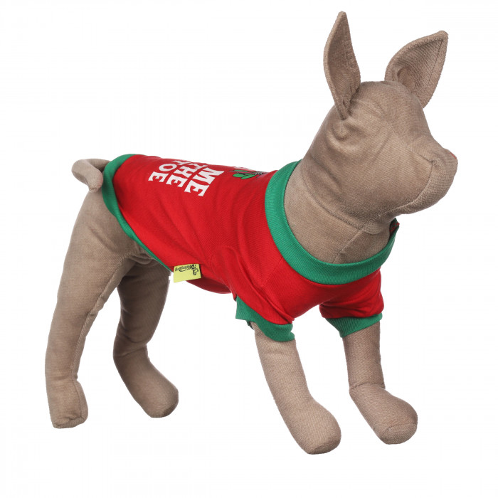 Демісезонний світшот для котів та кішок "Принт", червоний, розмір XS