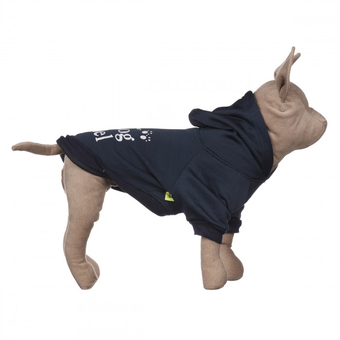 Осінньо-весняна толстовка для котів та кішок "Top Model", темно-синя, розмір S