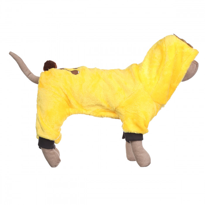 Демисезонный костюм комбинезон для котов и кошек Лев, желтый, размер XL