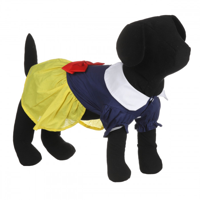 Літня тонка сукня для собак "Ukraine", синьо-жовта, розмір XL
