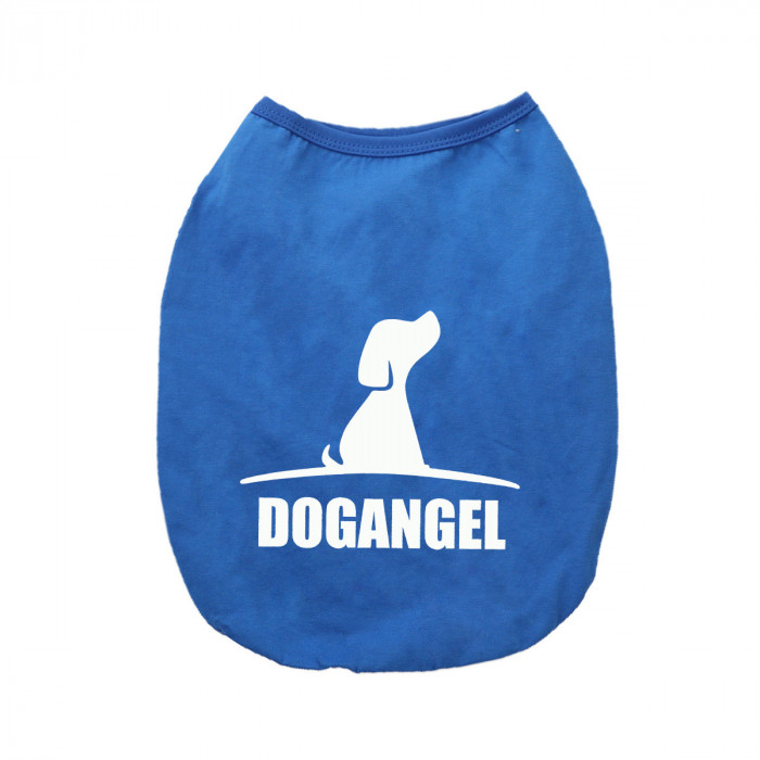 Літня трикотажна майка для собак "Dog Angel", синя, розмір 3XL