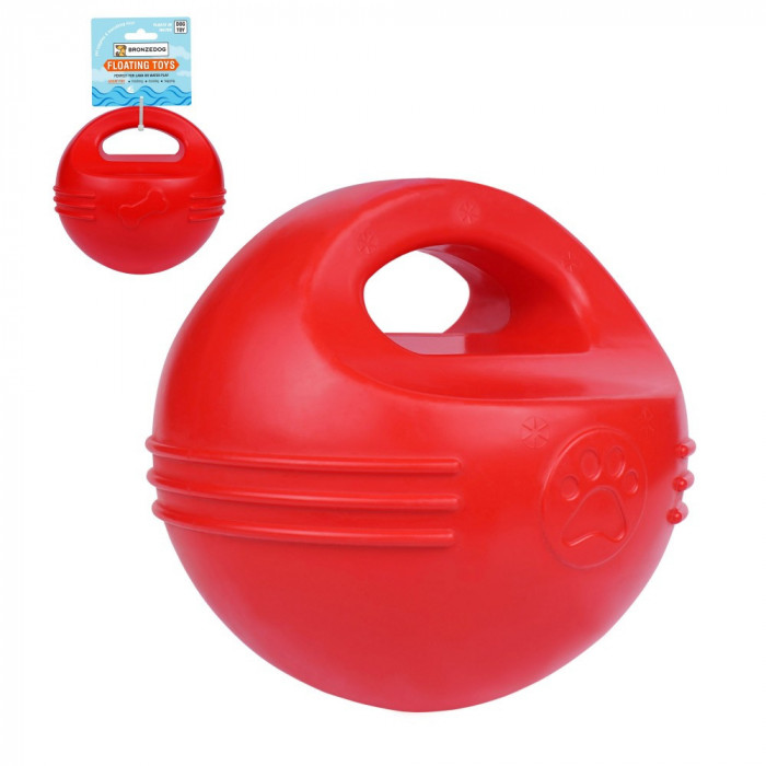 Игрушка для собак Bronzedog FLOAT плавающая Силовой мяч 16 см. XL Красный