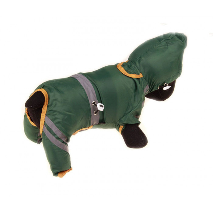 Демісезонний комбінезон дощовик для собак "Professional", зелений, розмір S