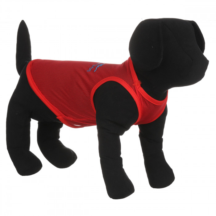 Літня сітчаста майка для собак і котів "Ercedog", червона, розмір L