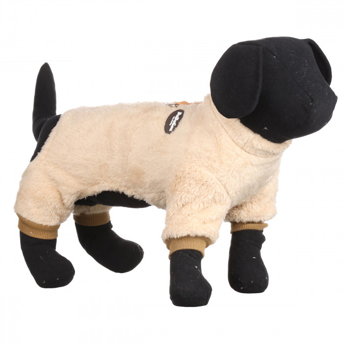 Зимовий флісовий комбінезон для собак "DaDaGau", бежевий, розмір L