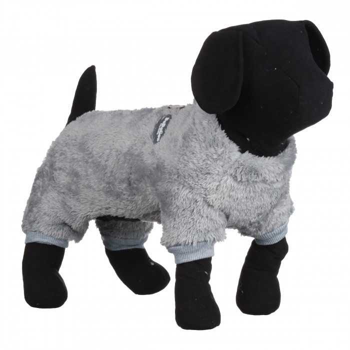 Зимовий флісовий комбінезон для собак "DaDaGau", сірий, розмір M