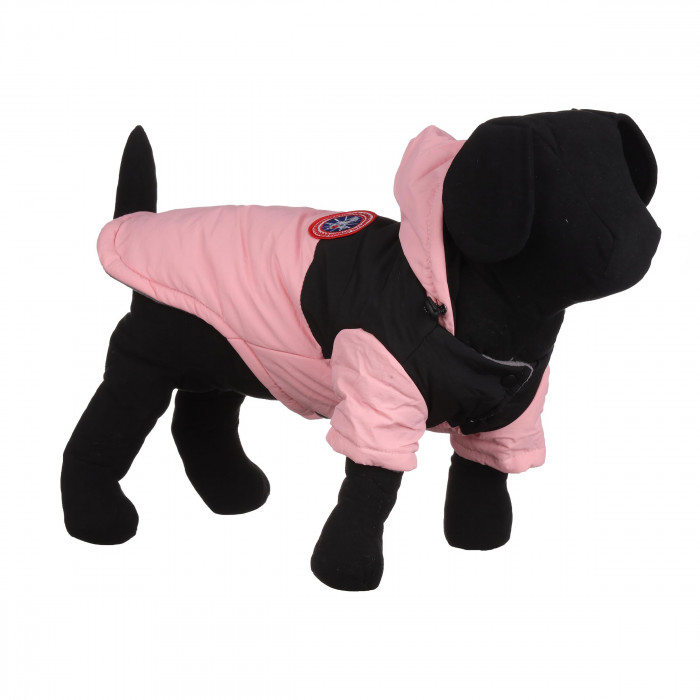 Зимняя водонепроницаемая курточка для собак "DaDaGouPet", розовая, размер M