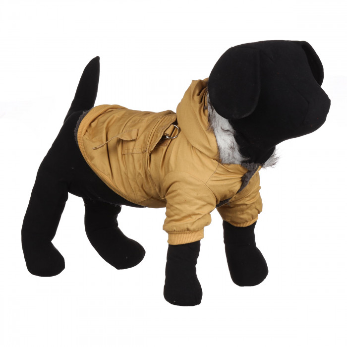 Осінньо-весняна куртка, парка для собак "ParisDog Republic", жовта, розмір 2XL