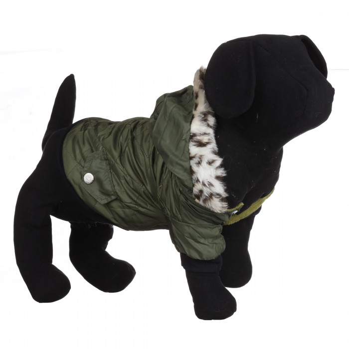 Осінньо-зимова куртка для собак "PetsOO", хакі, розмір M