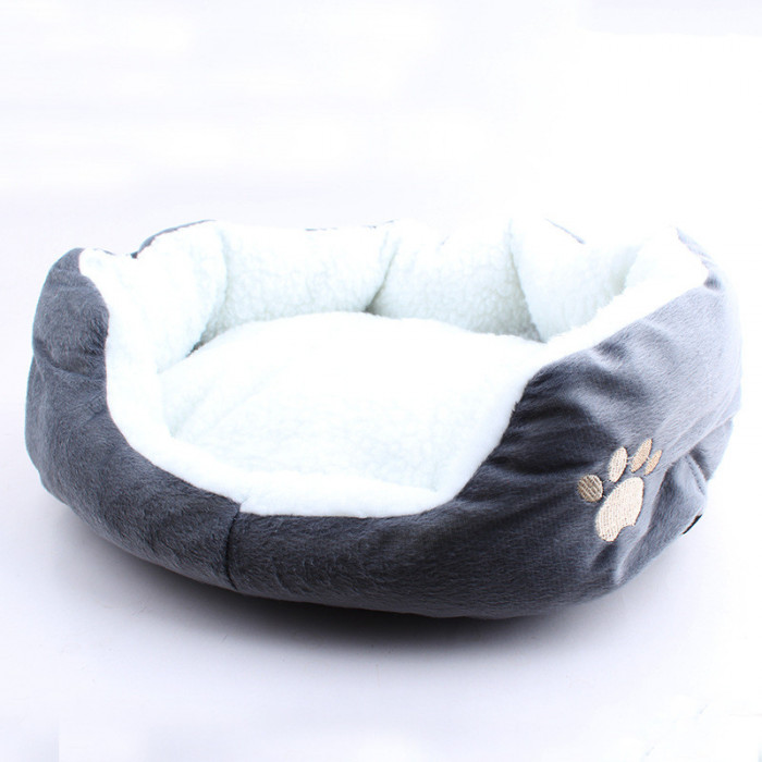 Бескаркасный лежак для собак "Pillow", серый, размер 52х42х15 см