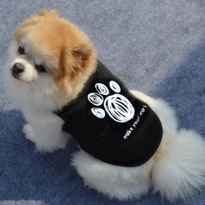 Демісезонне худі для котів та кішок "Make your mark", чорне, розмір M