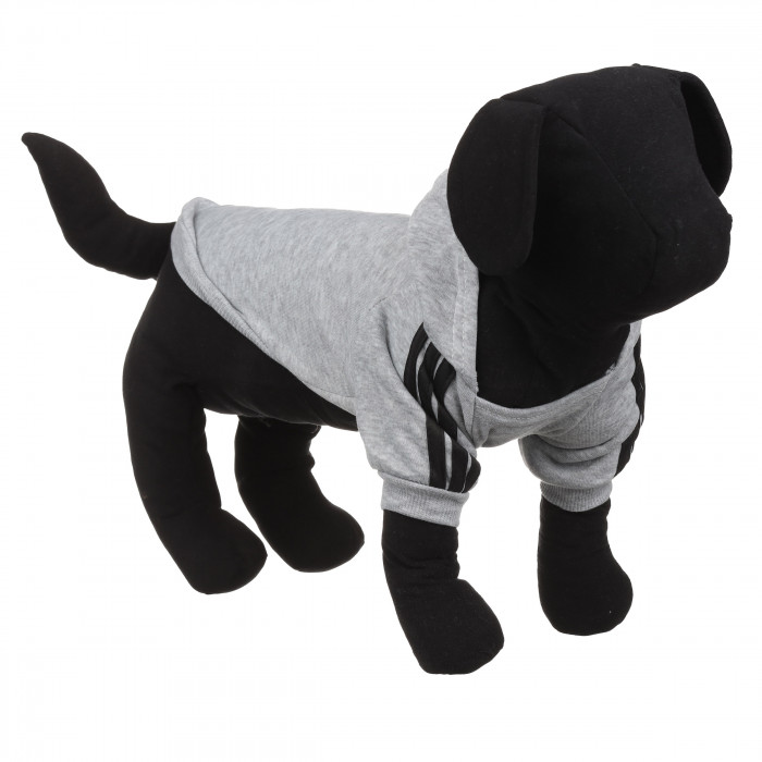 Осінньо-весняна однотонна толстовка для собак "Спорт", сіра, розмір S