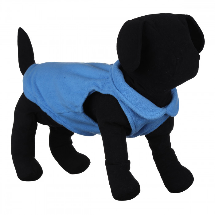 Осінньо-весняний жилет для собак з кільцем "Однотон", блакитний, розмір XS