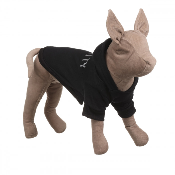 Осіннє весняне тонке худі для котів та кішок "Security", чорне, розмір XS