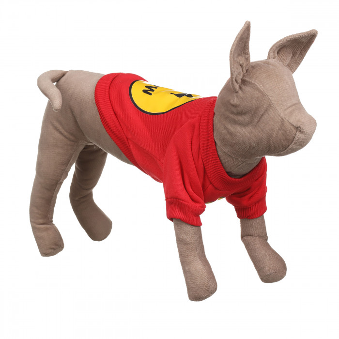 Осінньо-весняний світшот для котів та кішок "Smile", червоний, розмір S