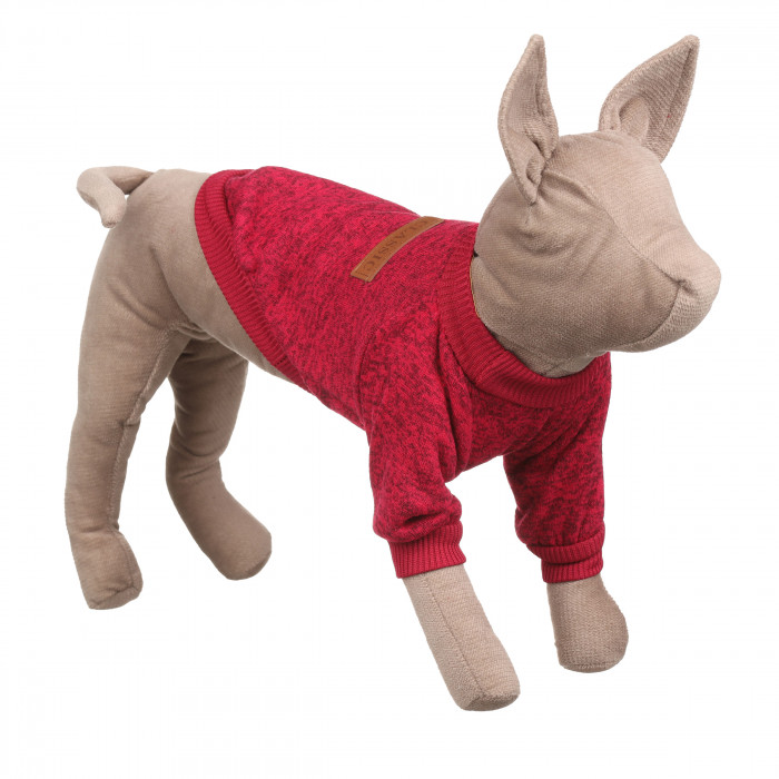 Осінньо-весняний джемпер для котів та кішок "Classic", червоний, розмір XS
