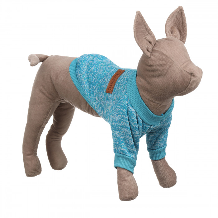 Осінньо-весняний джемпер для котів та кішок "Classic", блакитний, розмір XS