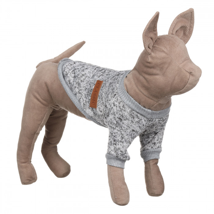 Осінньо-весняний джемпер для котів та кішок "Classic", сірий, розмір XS