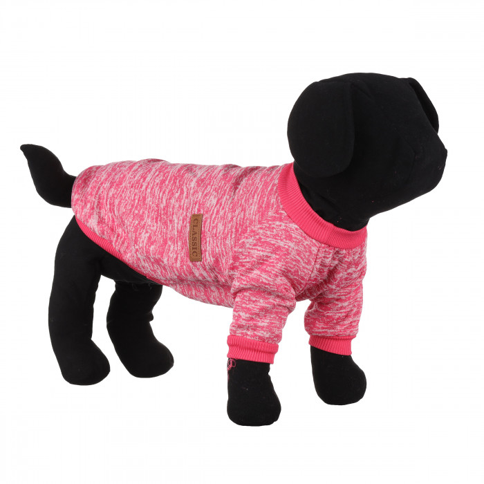 Осеннее-весенний джемпер для собак "Classic", розовый 2, размер XS