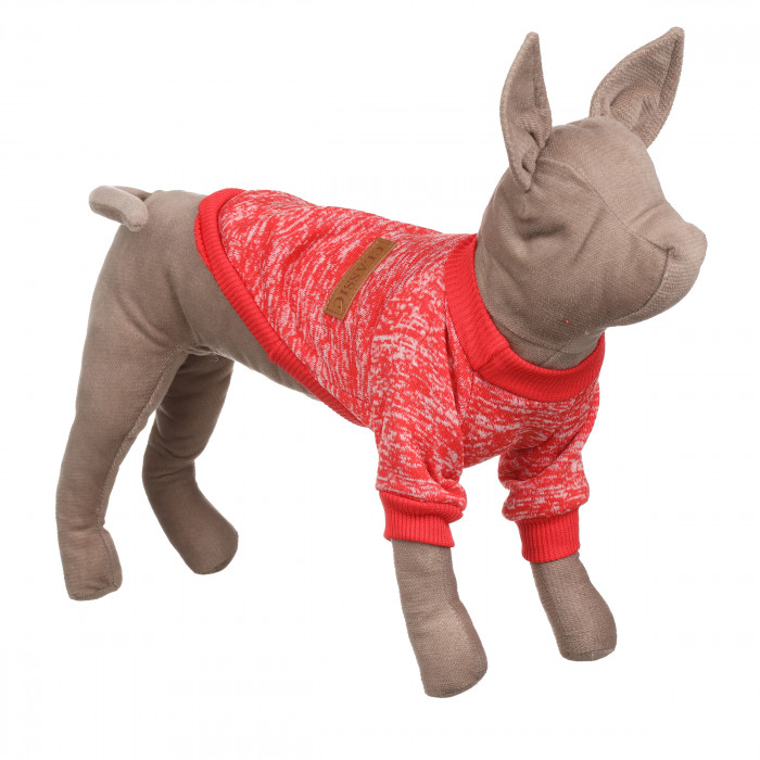 Осінньо-весняний джемпер для котів та кішок "Classic", червоний 2, розмір XS