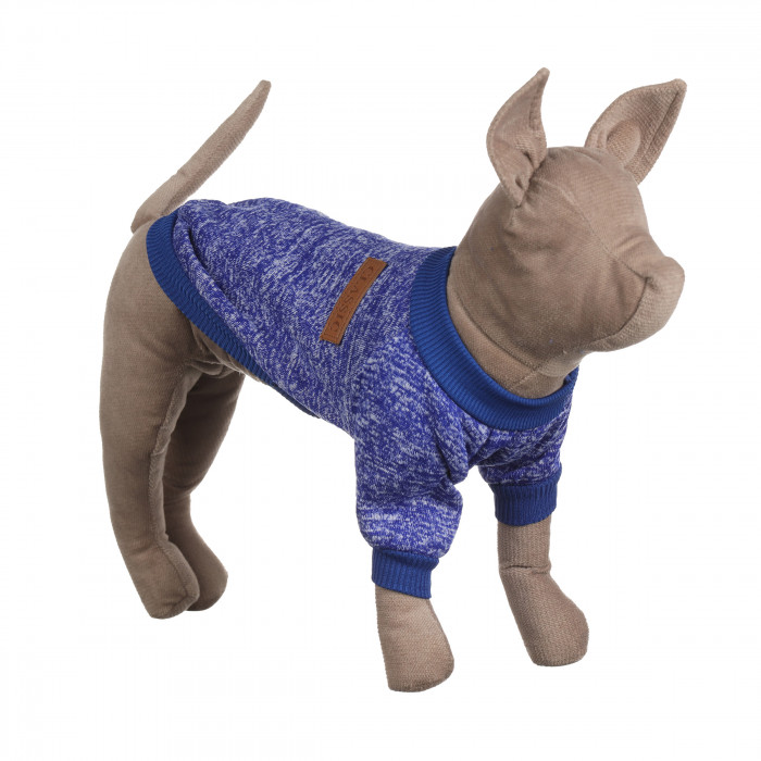 Осінньо-весняний джемпер для котів та кішок "Classic", синій, розмір XS