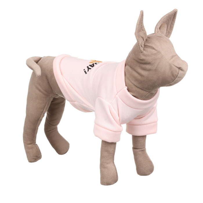 Демісезонний кроп-світшот для котів та кішок "Good Day", рожевий, розмір XS