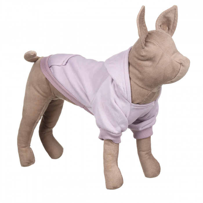 Осінньо-весняне худі з кишенею та капюшоном для котів та кішок "Однотон", біла, розмір XS