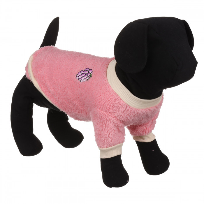 Осінньо-весняний махровий светр для собак "Виноград", фіолетовий, розмір XS