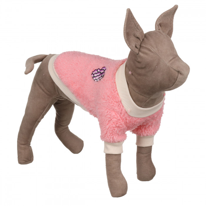 Осеннее-весенний махровый свитер для котов и кошек "Виноград", фиолетовый, размер XS