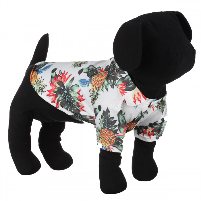 Літня гавайська сорочка для собак на море, біла 2, розмір XS