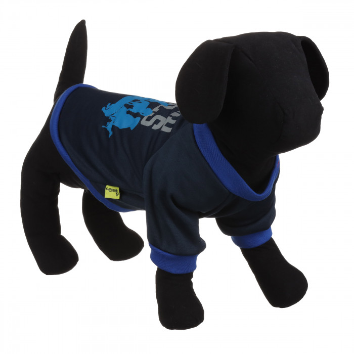 Демисезонный свитшот для собак "Squad goals", синий, размер XS