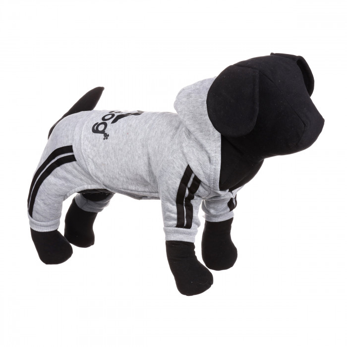 Спортивний костюм, комбінезон для собак "Adidog", сірий, розмір 2XL
