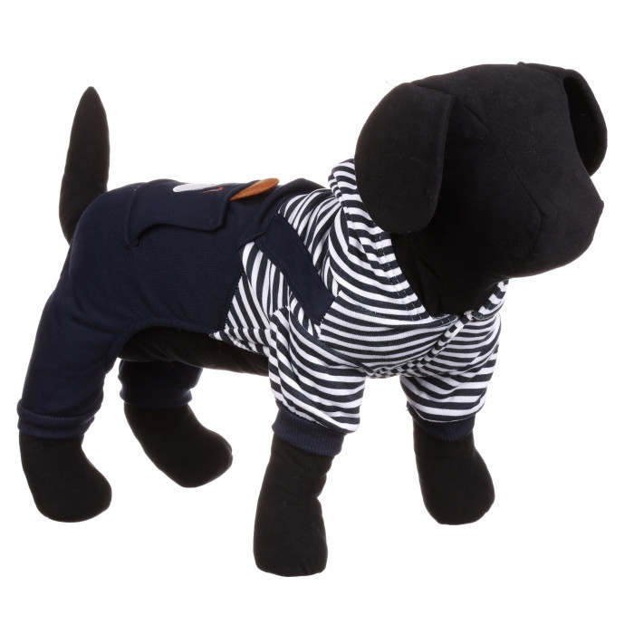 Осінньо-весняний костюм комбінезон для собак "Bear", синій, розмір L