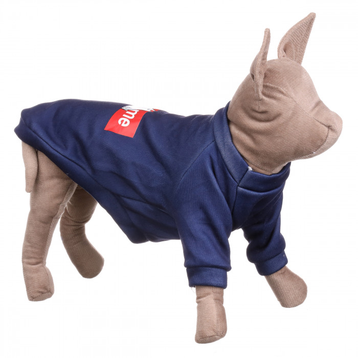 Осінньо-весняна толстовка для котів та кішок "SUPREME", синя, розмір XS