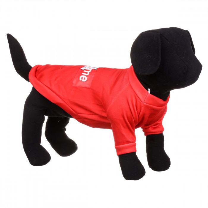 Осінньо-весняна толстовка для собак "SUPREME", червона, розмір XL