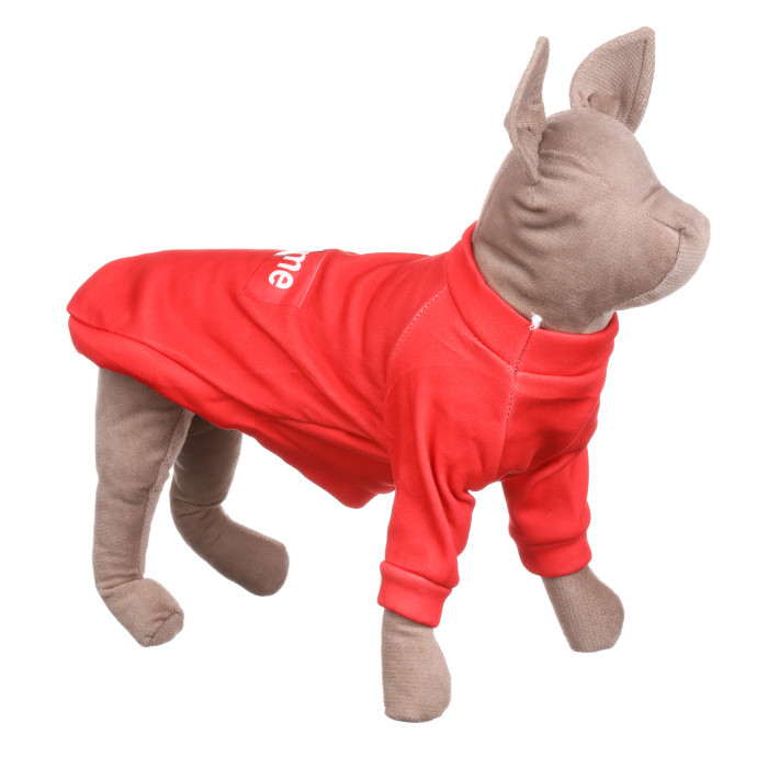 Осінньо-весняна толстовка для котів та кішок "SUPREME", червона, розмір XS