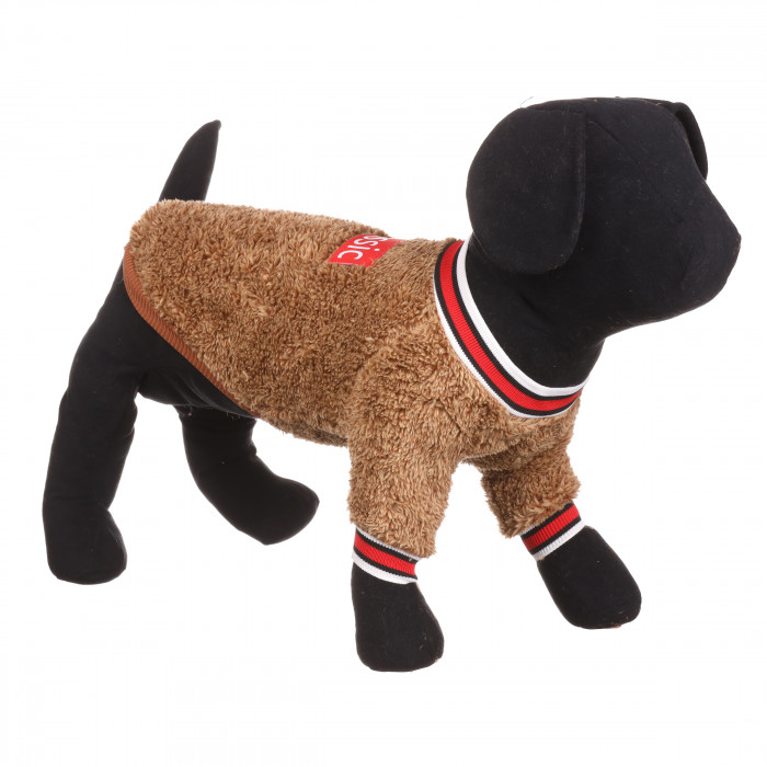 Осеннее-весенний свитер для собак "Classic", коричневый, размер XS