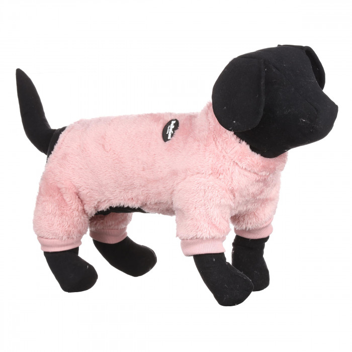 Зимний флисовый комбинезон для собак "DaDaGau", розовый, размер S