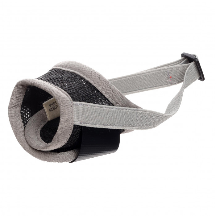 Регульований тканинний намордник для собак "Muzzle", сірий, розмір S